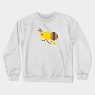 Cute Honey Bee Illustration Crewneck Sweatshirt